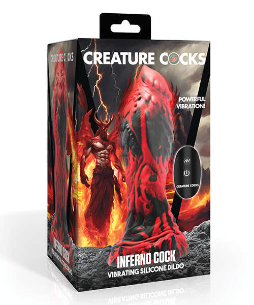 Creature Cocks - Inferno Cock Vibrating Silicone Dildo