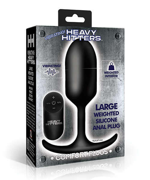 Heavy Hitters - Vibrating Weighted Silicone Anal Plug - Large