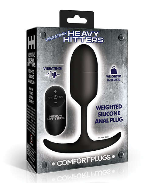 Heavy Hitters - Vibrating Weighted Silicone Anal Plug - Medium