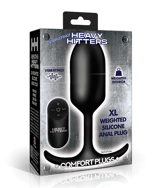 Heavy Hitters - Vibrating Weighted Silicone Anal Plug - Extra Large