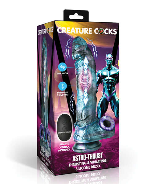 Creature Cocks - Astro-Thrust Thrusting & Vibrating Silicone Dildo