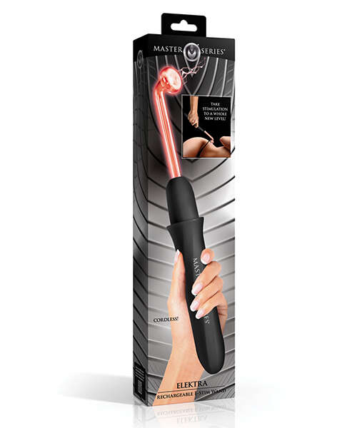 Master Series Elektra Rechargeable Violet Wand - Black
