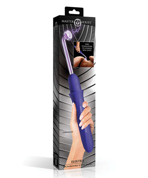 Master Series Elektra Rechargeable Violet Wand - Purple