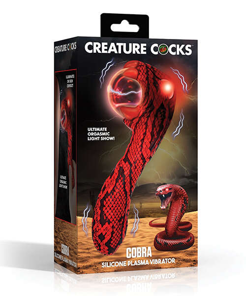 Creature Cocks Cobra Scepter Plasma Vibrator - Red/Black