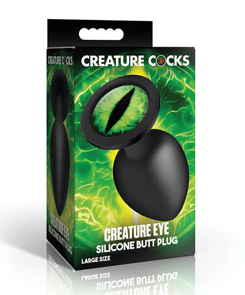 Creature Eye Green Eye Silicone Butt Plug - Large