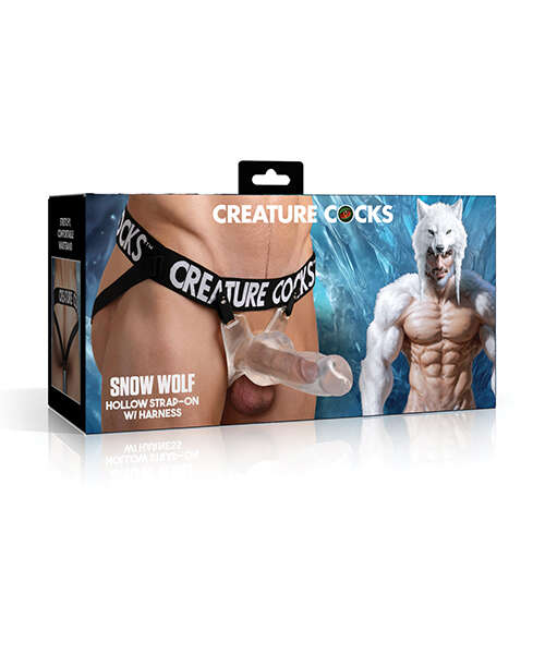 Creature Cocks Snow Wolf Hollow Strap-On w/Harness