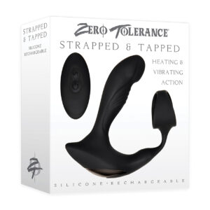 Zero Tolerance Strapped & Tapped Rechargeable Prostate Vibrator - Black
