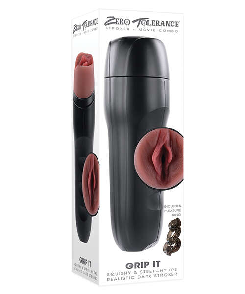 Zero Tolerance Grip It Vaginal Stroker - Dark