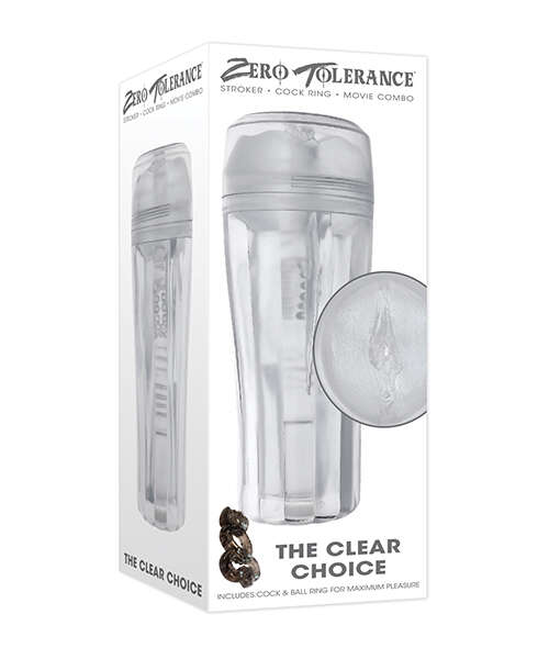 Zero Tolerance The Clear Choice Masturbator - Clear