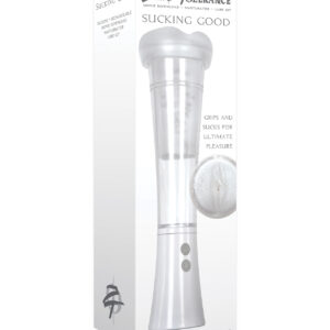 Zero Tolerance Sucking Good Rechargeable Vibrating Pump - White/Clear
