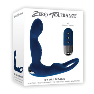 Zero Tolerance By All Means Prostate Vibrator w/Remote Control - Blue