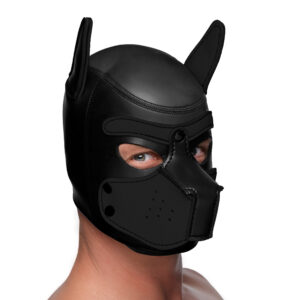 Spike Neoprene Puppy Hood - Black