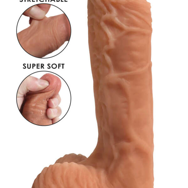 Easy Riders Dual Density Silicone Dildo - 8 Inch