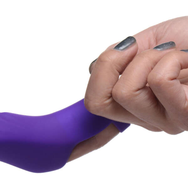 7x Finger Bang Her Pro Silicone Vibrator - Purple