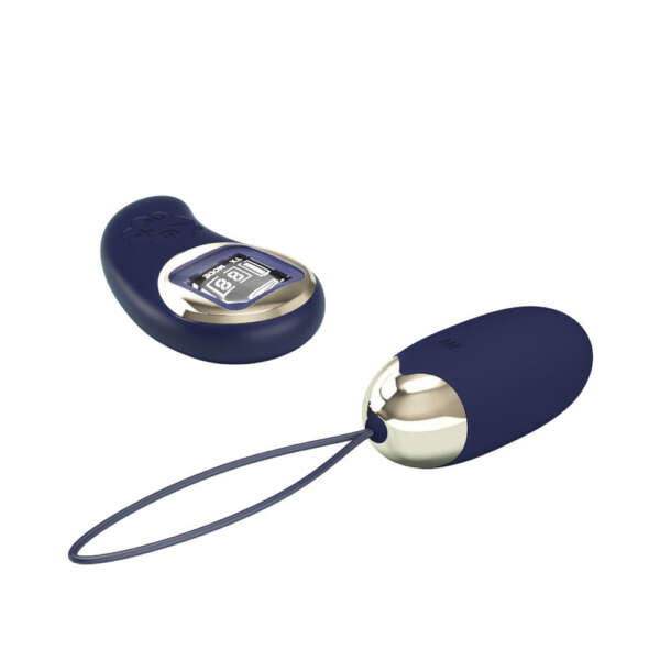Mina Vibrating Remote Control Egg - Blue