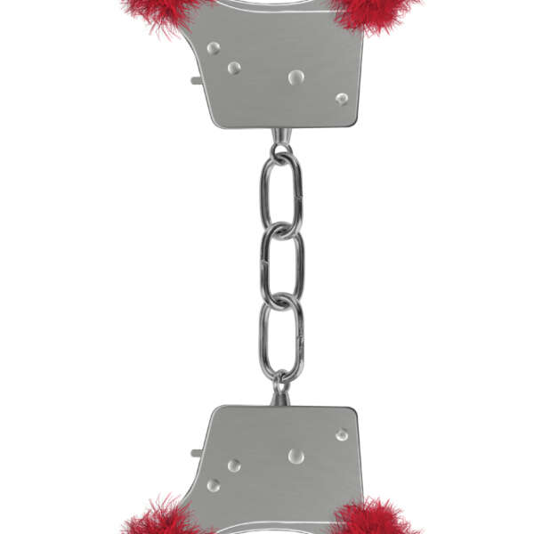 Beginner's Furry Handcuffs - Red