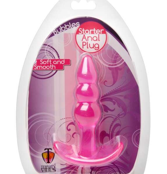 Bubbles Bumpy Starter Anal Plug - Pink