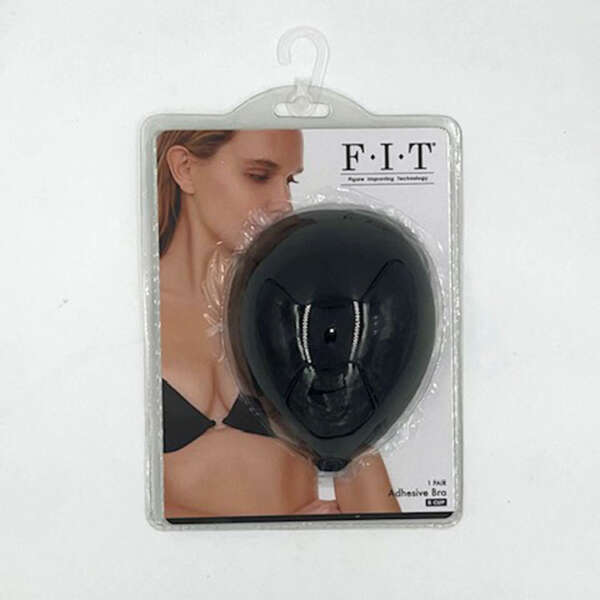 Cloth Adhesive Bra - Cup B - Black