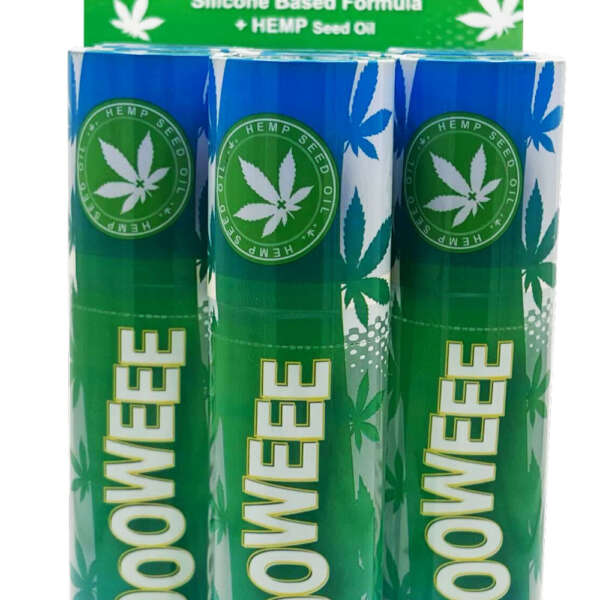 Oooweee Anal Relaxer Silicone Lubricant Hemp - Six Bottle - Display