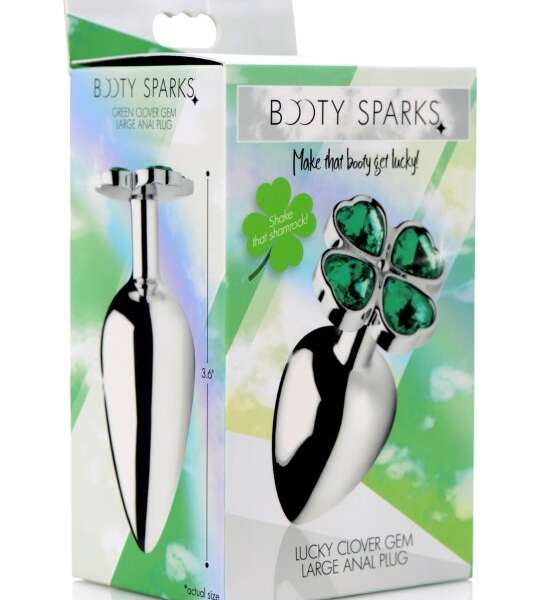 Lucky Clover Gem Anal Plug - Large