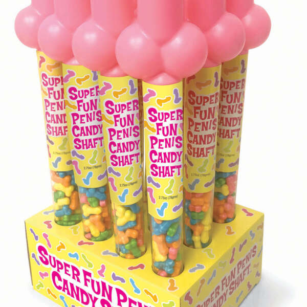 Super Fun Penis Cane Display - 12 Count