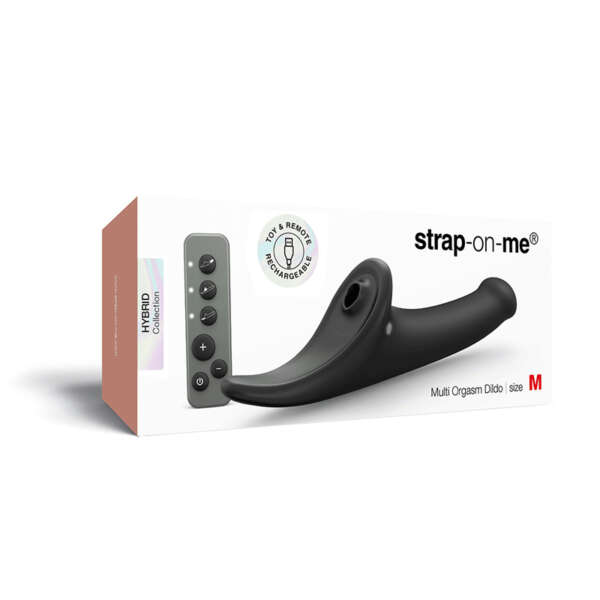Strap-On-Me Multi Orgasm Dildo Medium Bk