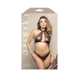 FL Opulence Pearl Halter & CL Panty SM