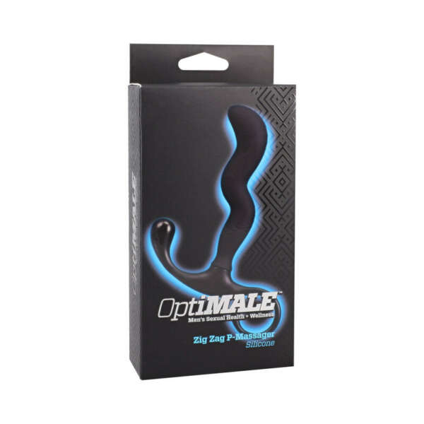 OptiMALE Zig Zag Silicone P-Massager Blk