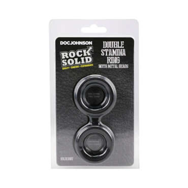ROCK SOLID Sili Double Stamina Ring Blk