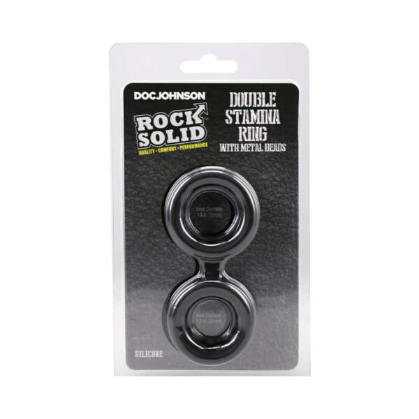 ROCK SOLID Sili Double Stamina Ring Blk