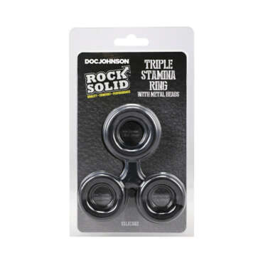 ROCK SOLID Sili Triple Stamina Ring Blk