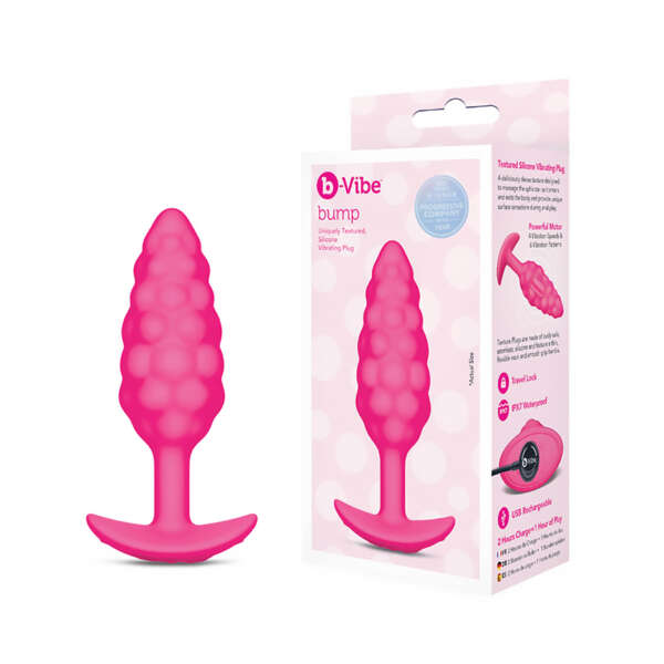 b-Vibe Bump Texture Plug Pink