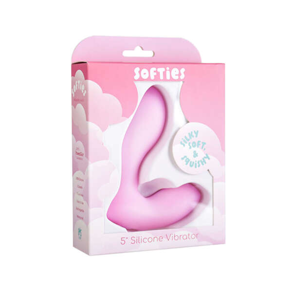 Softies Silicone Vibrator 5in Pink