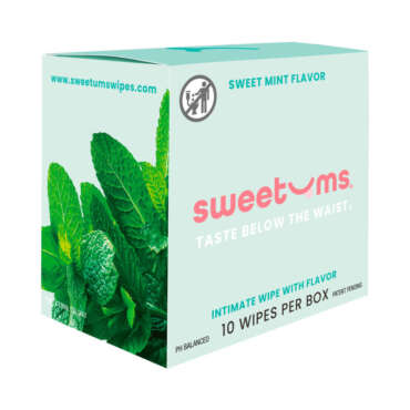 Sweetums Sweet Mint Flavored Wipes 10pk