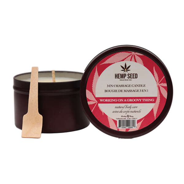 Hemp Seed 3-in-1 Massage Candle - Working on a Groovy Thing 6 Oz