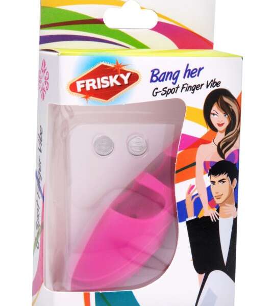 Bang Her Silicone G-Spot Finger Vibe Pink