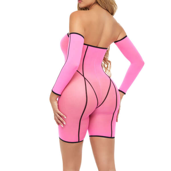 Double Vision Bodysuit Set - Pink