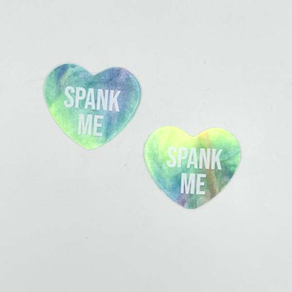 Spank Me Rainbow Sherbert Tie Die Candy Heart Pasties