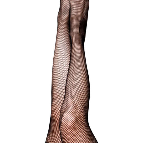 Sam - Fishnet Thigh High - Size C - Black