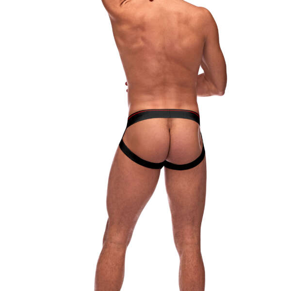 Retro Sport Panel Jock - S/ M - Black/ Red