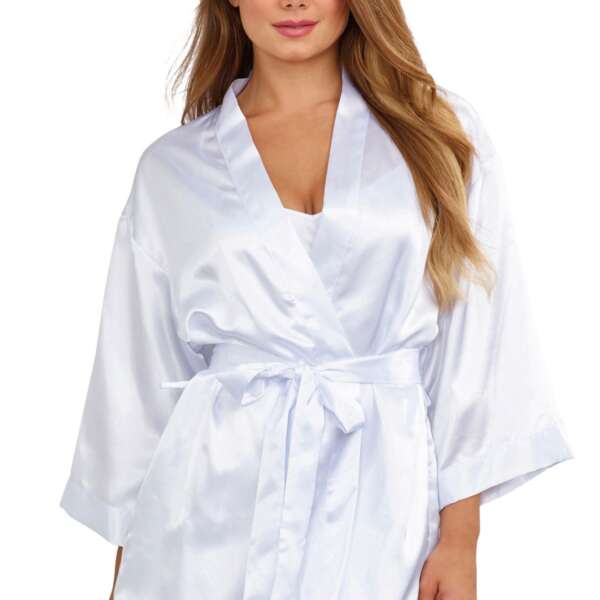 Robe, Chemise, Padded Hanger - Medium - White