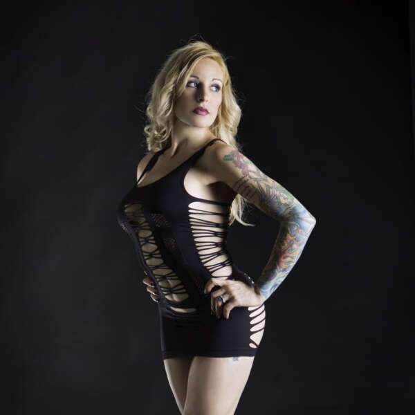 Spaghetti String Dress - One Size - Black