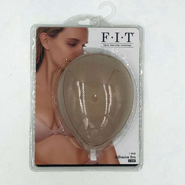 Cloth Adhesive Bra - Cup C - Beige