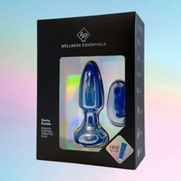 Booty Buzzer Remote Control Vibrating Plug - Blue