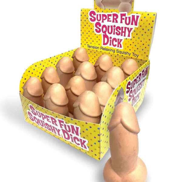 Super Fun Squishy Dicks Display 12 Ct.