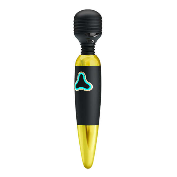 Pretty Love Body Wand With Led Light - Black and Gold