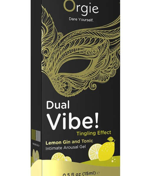 Dual Vibe Gin and Tonic Lemon Kissable Liquid Vibrator 15ml