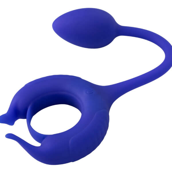 Admiral Plug and Play Weighted Cock Ring - Blue