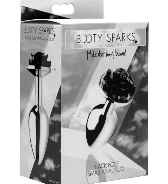 Black Rose Anal Plug - Large