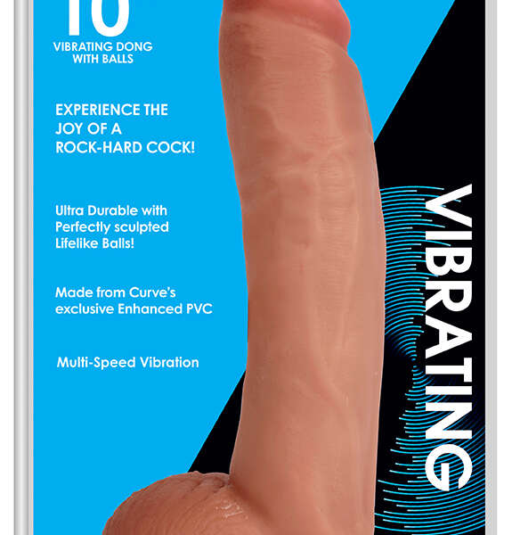 Jock 10 Inch Vibrating Dong With Balls